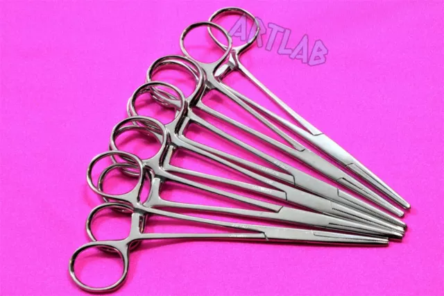 6 Pc Mosquito Hemostat Forceps 5.5" Straight Stainless Steel Surgical Medical