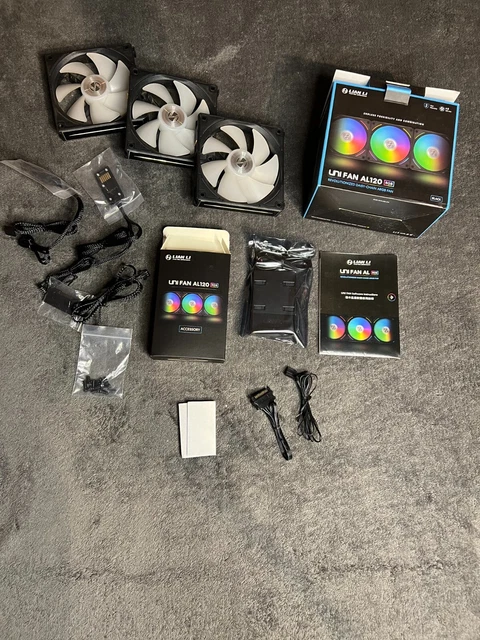 Lian-Li UNI FAN AL120 V2 ARGB PWM Lüfter, 3er Pack Inkl - Foto 2
