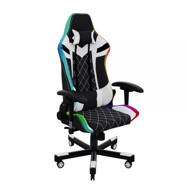 Gaming Chair Rückenmassagegerät Ergonomischer Gaming-Stuhl veränderbarem Licht
