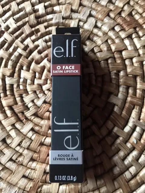 E.L.F. O Face Satin lipstick Rouge A Levres Saltine - Drive Long Wear 3.8g