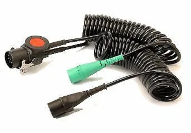 EBS Adapter Coiled Cable/Susie 1x15 + 2x7 Pin/Poles Plugs 4