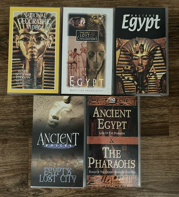 EGYPT VHS VIDEO Bundle x 5 Ancient /Pharaohs / Archaeology / Lost City ...