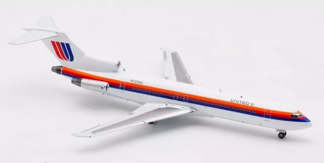 1:200 IF200 United Airlines -Boeing 727-222/Adv N7290U w/ Stand