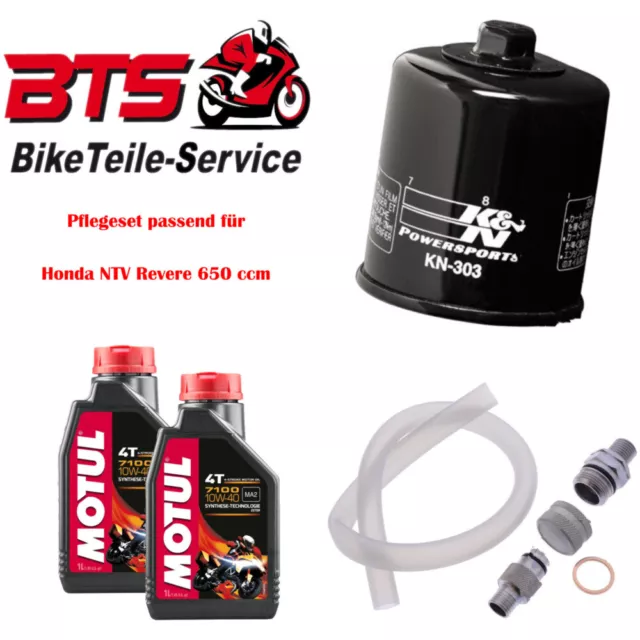 Pflegeset 2L Öl, Filter, Ablassschraube passend für Honda NTV Revere 650 ccm 25