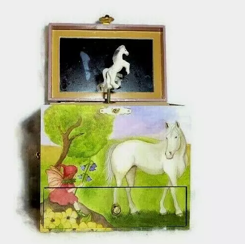 Enchantmints Fairy Horse Trinket Music Box Jewelry Secret Hideaways Drawers 2008
