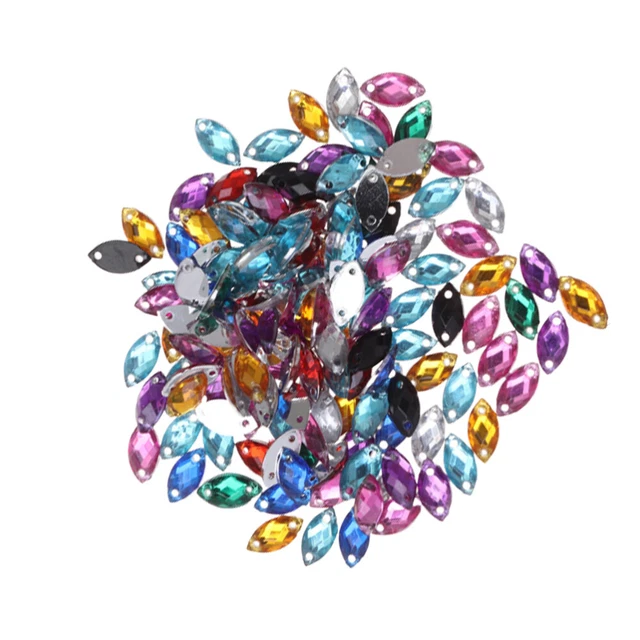 300 pz cristalli di resina flatback pietre da cucire strass artigianato