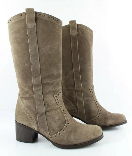 UNISA Mi Bottes Bottines Daim Taupe T 40 Très bon état
