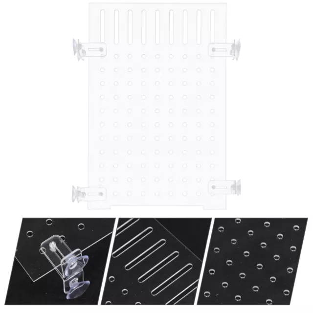aquarium isolation board Suction Cup Divider Fish Tank Isolation Board Clear