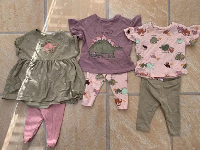 Set leggings dinosauro bambina Next pacchetto 3-6 mesi
