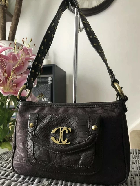 LOVELY GENUINE JUST CAVALLI By Roberto Cavalli Logo Shoulder Bag Small 47.00 PicClick UK