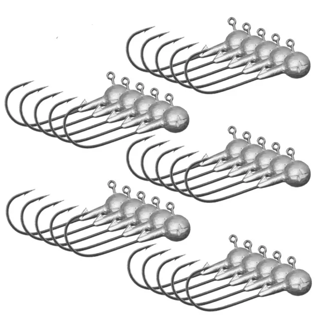Jig Haken Set Größe 3/0 - 25 Stück Spar Pack Musaga Classic - Jigkopf JIG 3.0