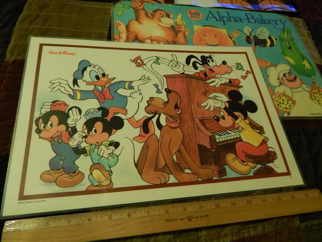 Table Countertop Placemats {LOT of 3} Disney + '88 Alpha-Bakery + Winery Chef 2