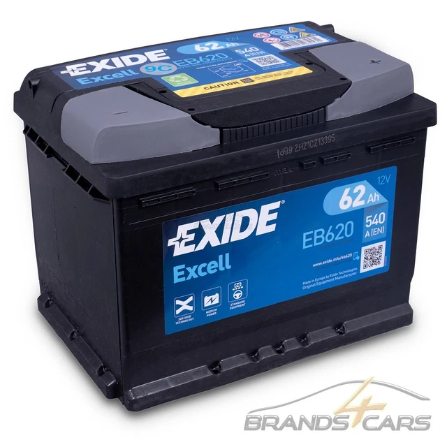 Batteria Avviamento 62Ah/540A EXIDE EB620 - Foto 10