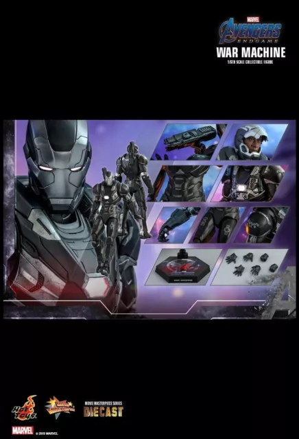 Hot Toys Mms530D31 Avengers: Endgame War Machine Figura Da Collezione In...