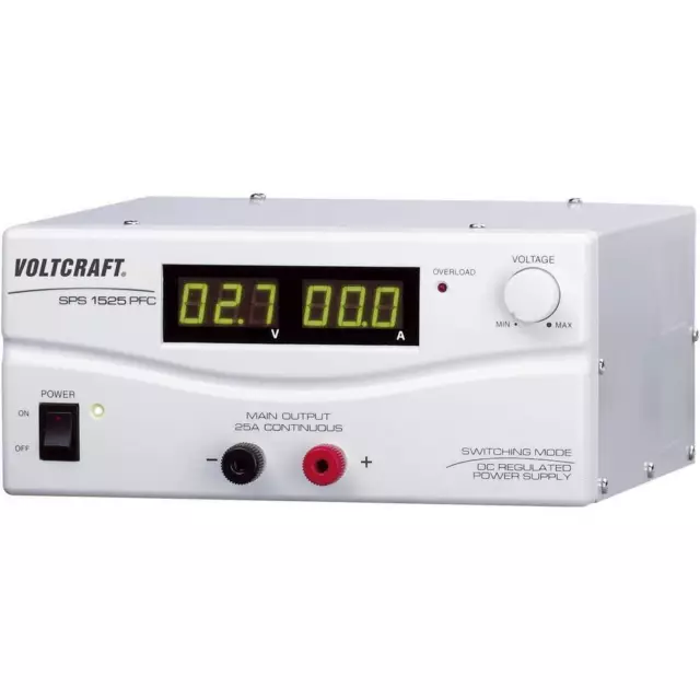 VOLTCRAFT SPS 1525 PFC Labornetzgerät, einstellbar 3 - 15 V/DC 2 - 25 A 375 W