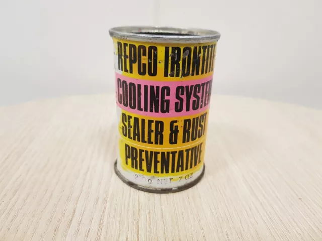 Vintage Repco Irontite Cooling System 7 Oz Tin