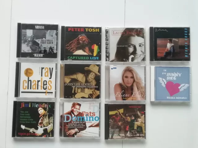 11 CDs sammlung ROCK JAZZ blue note lee hooker nirvana hendrix soweto peter tosh