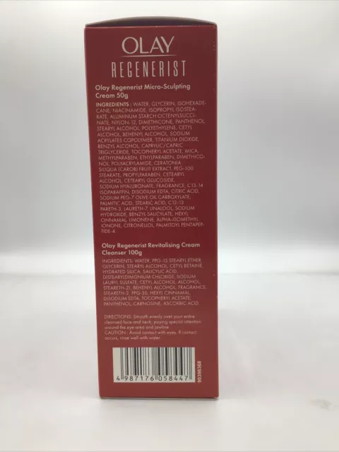 Olay Regenerist Micro Sculpting  Gift Set Cleanse And Moisturize 3