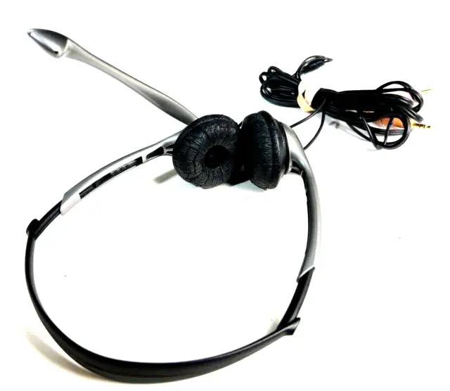 Vintage RADIO SHACK Headphone Headset/Mic For Sony Panasonic CD MD Walkman MP3