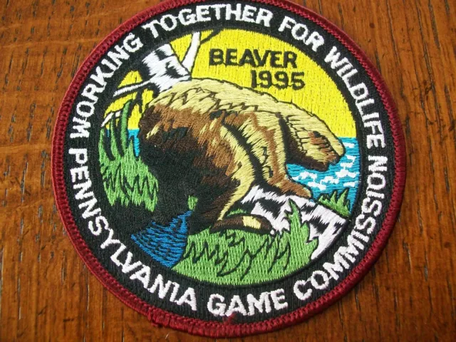 Pennsylvania Game Commission Wtfw Series 4" 1995 Beaver Patch