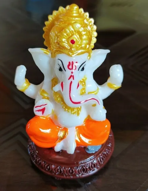 Ganesha Statue Hindu God Ganesh Lord Elephant Figurine Pooja Sculpture Idol