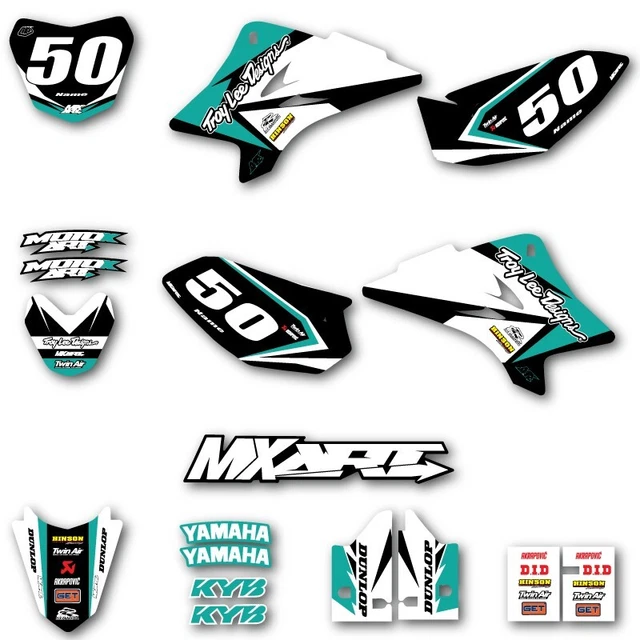 Kalair GFX Graphics Kit For Yamaha TTR50 2006-2023 - Pink Twitch Series Dirt Bike Decals