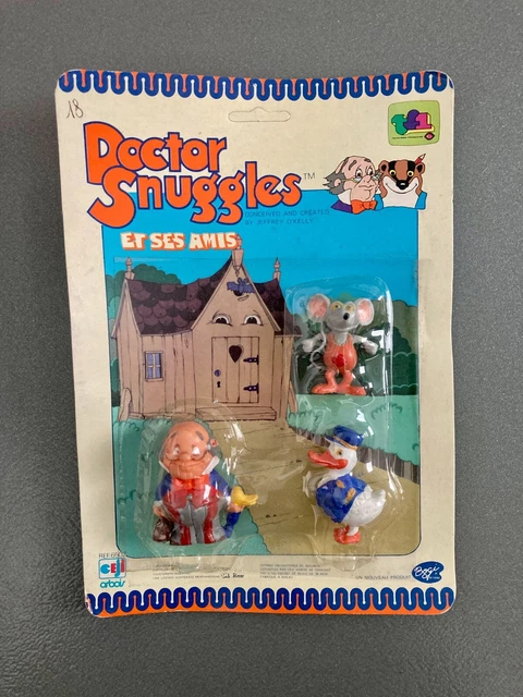Set PVC #1 Doctor Snuggles 1980 Bogi Ceji France MOC vintage Dr Docteur Snuggle