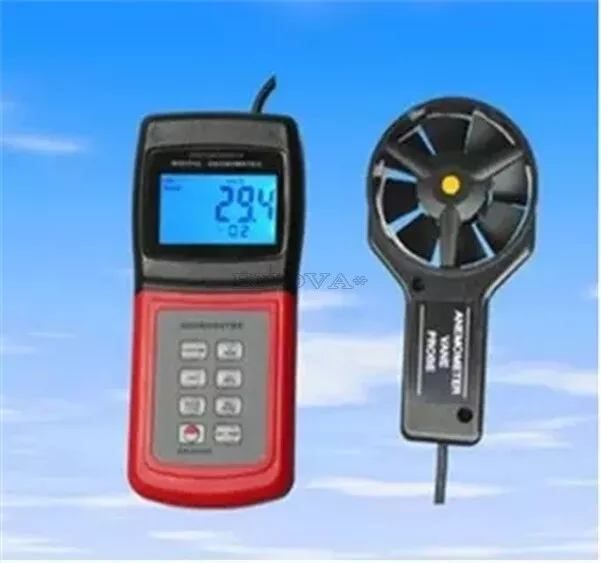 Anemometer,Air Flow Speed Temperature Meter W/ Software be