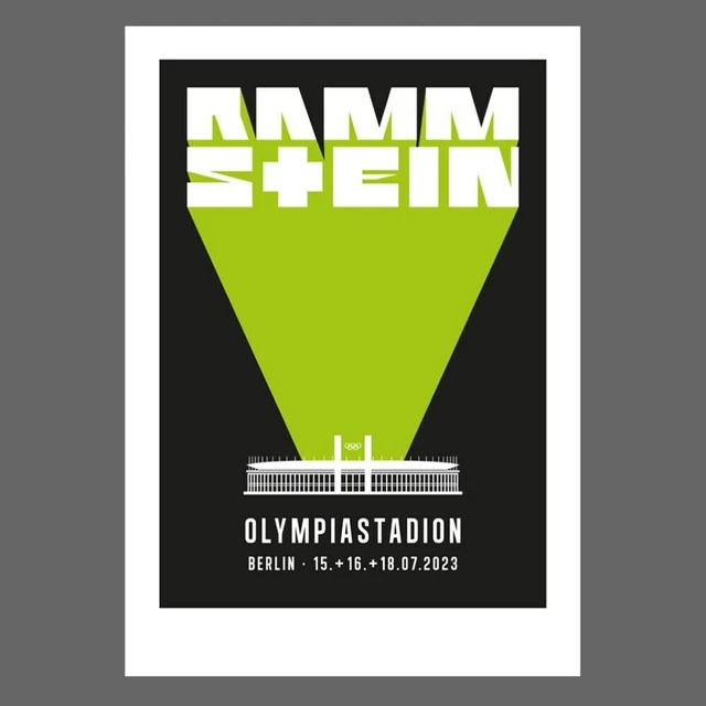 RAMMSTEIN SIEBDRUCK BERLIN 2023 European Stadium Tour EUR 112,00 PicClick DE