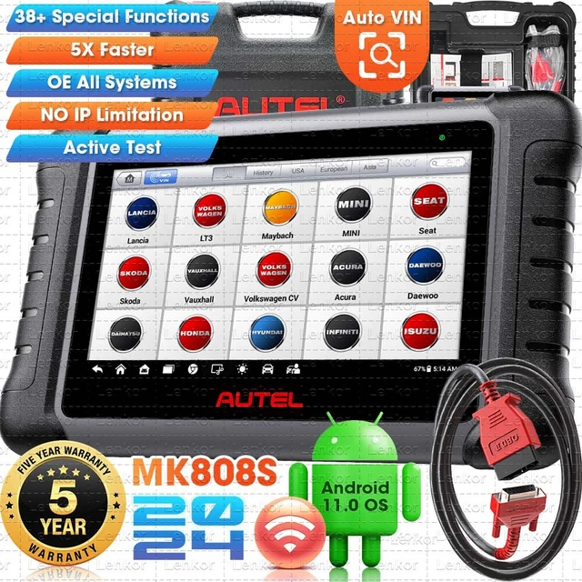 2024 AUTEL MAXICOM MK808S PRO MX808S 2 Bidirectional Car Diagnostic ...