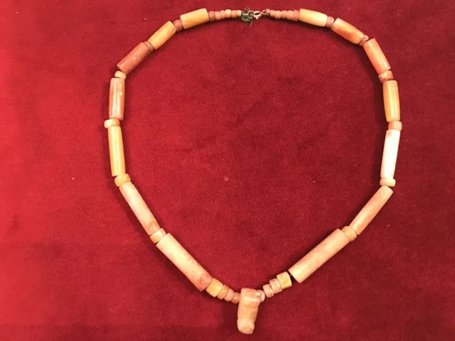 Pre Columbian Agate Necklace from Columbia