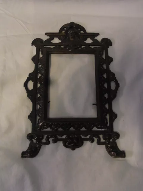 Picture Photo Frame Historicism Brass or Bronze Antique German #U