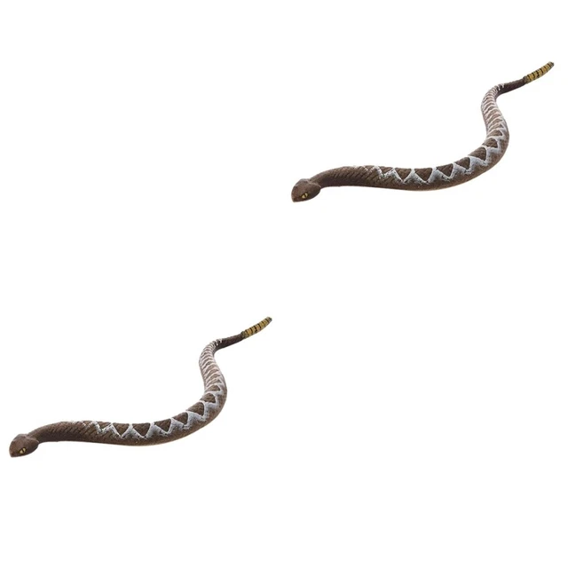 2x Espeluznante Juguete Serpiente Falsa Serpiente Accesorios Fiesta