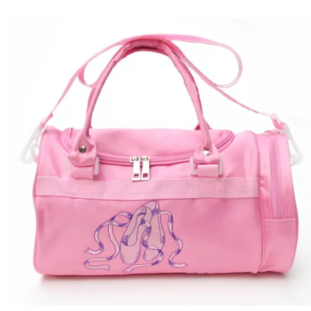 Kids Dance Bag for Girls Pink Crossbody Embroidery Ballet Handbag Shoulder Bags