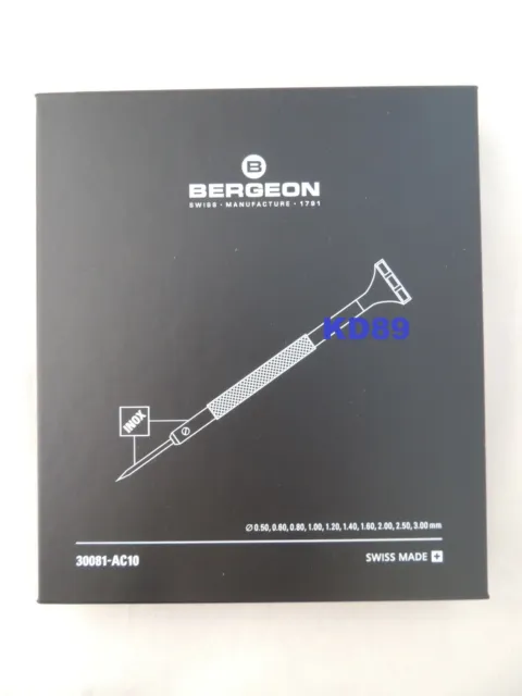 BERGEON 30080-AC10 10 Tournevis d Horloger Watchmakers Screwdrivers SWISS MADE 3