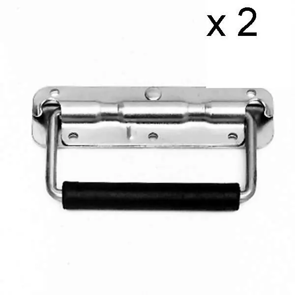 Sprung Drop Handle for Flightcase or Speaker Cabinet x 2      Stainless still