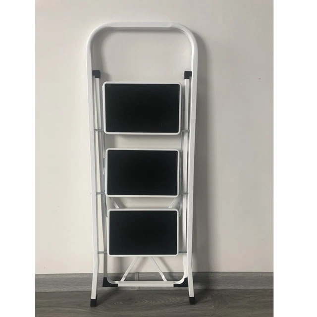 2 3 4 Step Ladder Lightweight Safety Non Slip Mat Tread Foldable Kitchen Garage