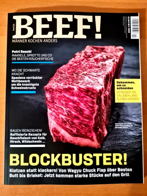 BEEF! Nr. 74 Männer kochen anders "BLOCKBUSTER!" Ausgabe 2/2023