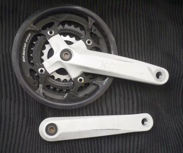 SR SUNTOUR XCR SIX CRANKSET 44 32 22T 170MM SQUARE TAPER JIS WHITE Mountain Bike 19.08 PicClick UK