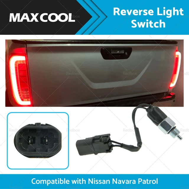 Reverse Light Switch 3200521U10 For Nissan Navara D21 D22, Pathfinder, Patrol - Black/Silver