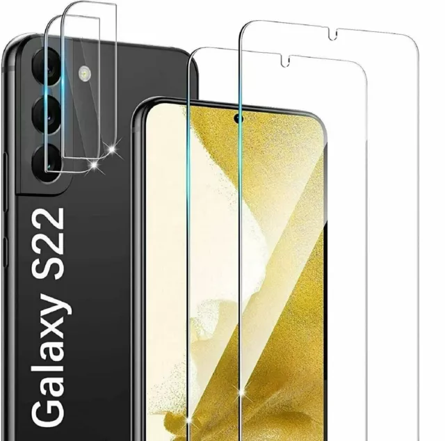 For Samsung Galaxy S23 S22 Plus Ultra Tempered Glass Screen Protector Lens Cover