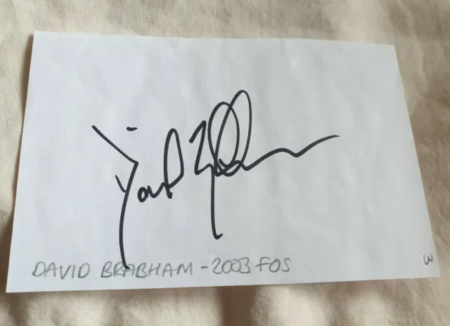 David Brabham Le Mans Driver Hand Signed Autograph Goodwood FOS 2003 Signature