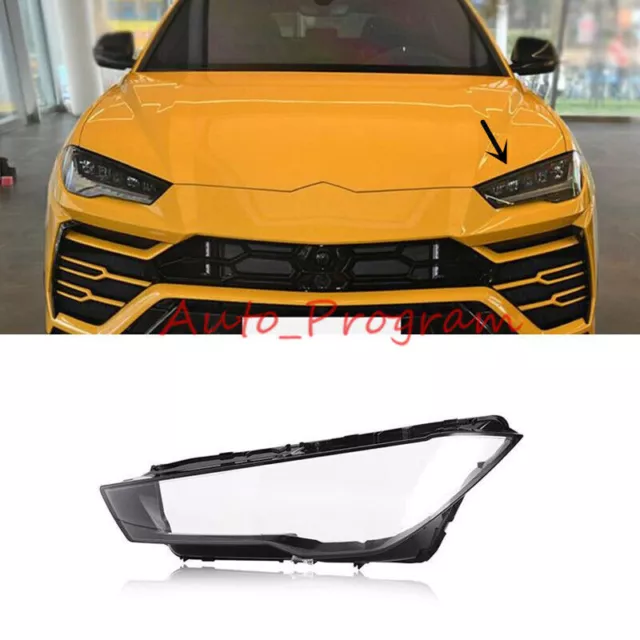 Left Side Headlight Clear Lens Cover + Sealant For Lamborghini Urus 2020-2021