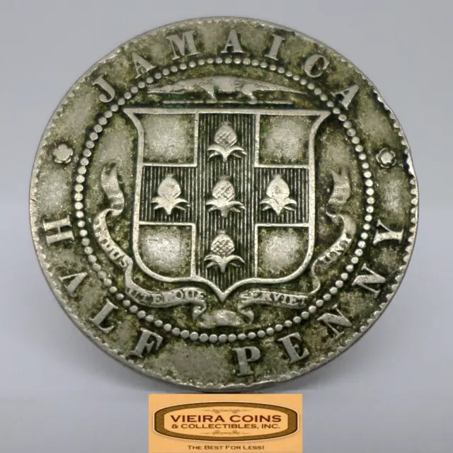 1919 Jamaica 1/2 Penny - #C29232NQ