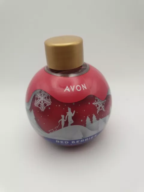 Baño y lavado corporal festivo Avon de bayas rojas 2