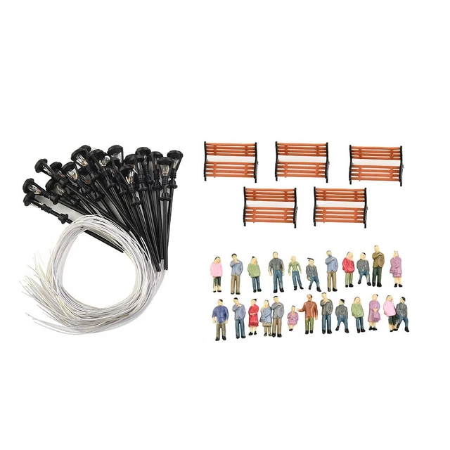 People Figures Treno Modello 49 Confezione HO OO Bench Persone Figure Per Edilizia