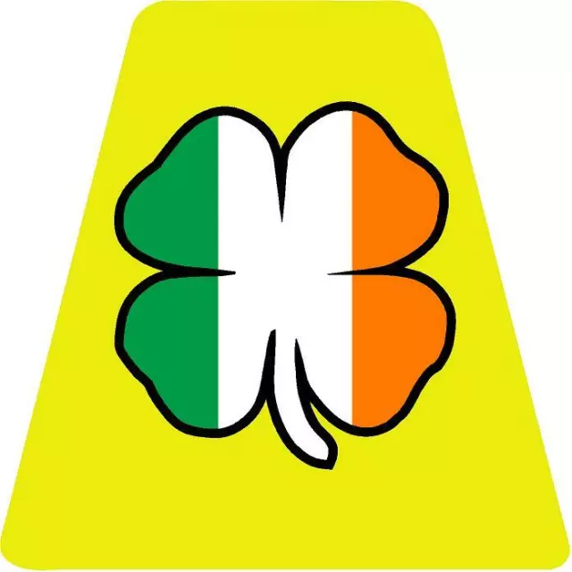 Irish Flag Shamrock HELMET TETS TETRAHEDRONS HELMET STICKER  EMT REFLECTIVE