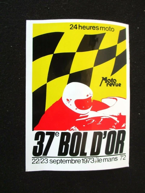 Autocollant Moto Revue - Bol D'Or 1982 Circuit Paul Ricard, Course Moto Vintage