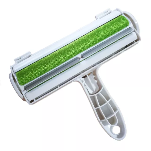 Green Pet Hair Lint Remover Dog Cat Cleaning Brush Reusable Roller Sofa Carpet