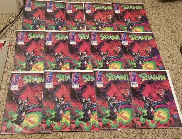 Spawn #1 Image 1992 Todd Mcfarlane Comic Lot Of 15 Copies No Reserve